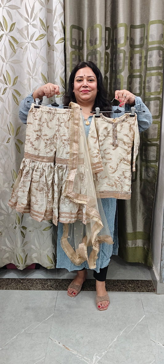 Luxury embroidered garara sets