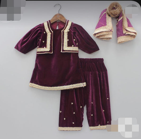 Velvet Jacket Suits - for Kids
