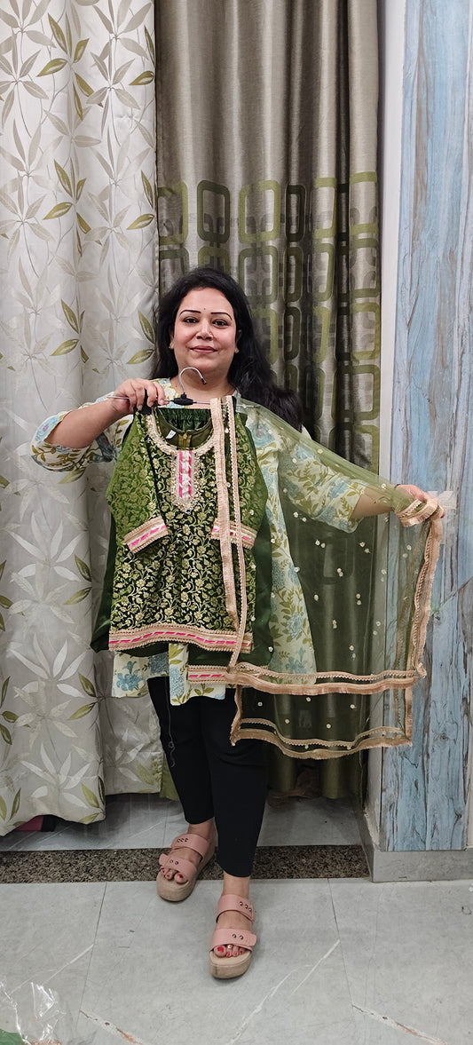Premium soft banrasi patiyala suits