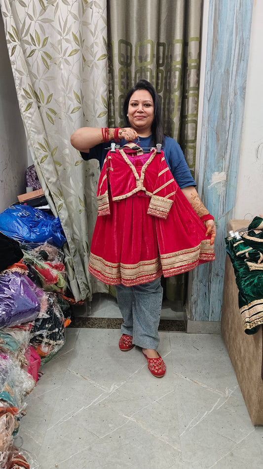 Premium velevt winter lehnga sets