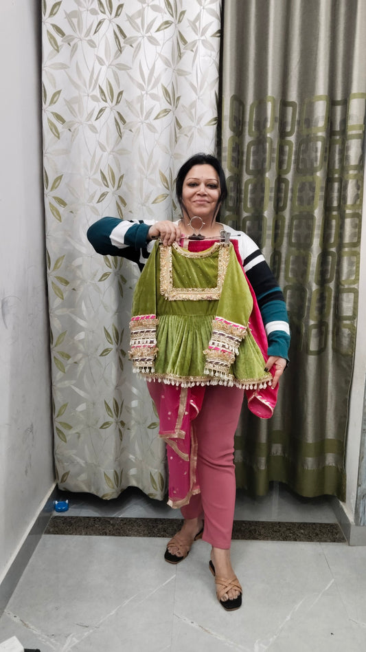 Premium Velvet Kaudi Dress