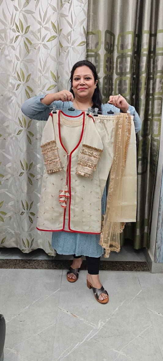 Kareena inspired pure jacket set