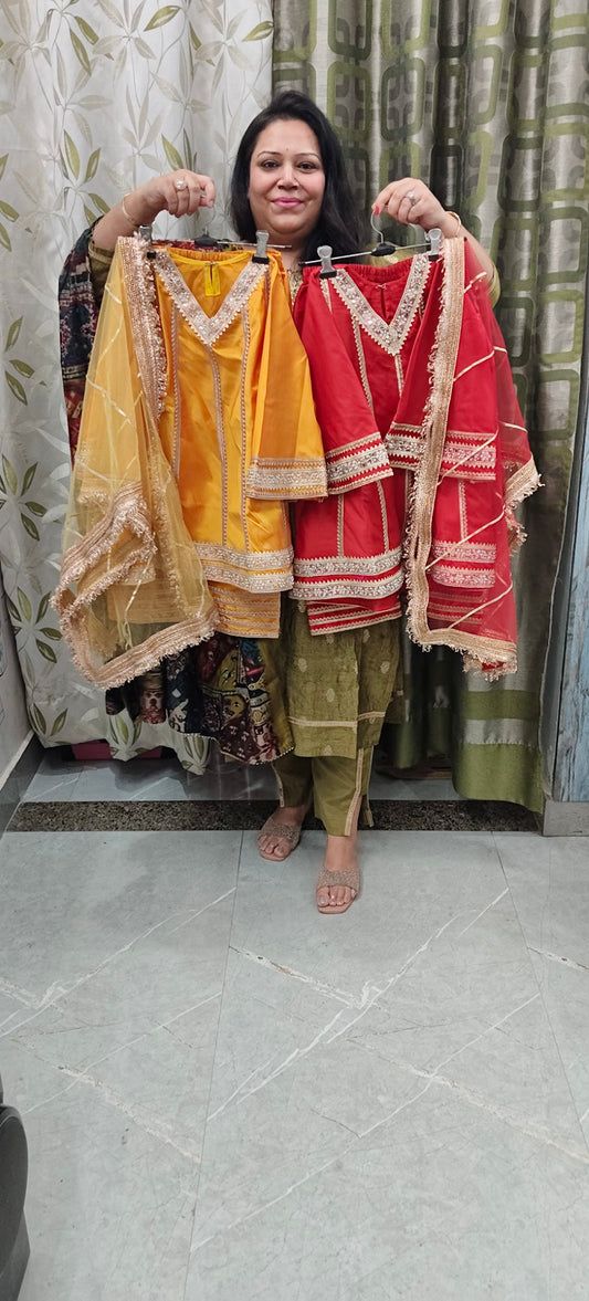 Luxe Banarasi Frock Suits - for Kids