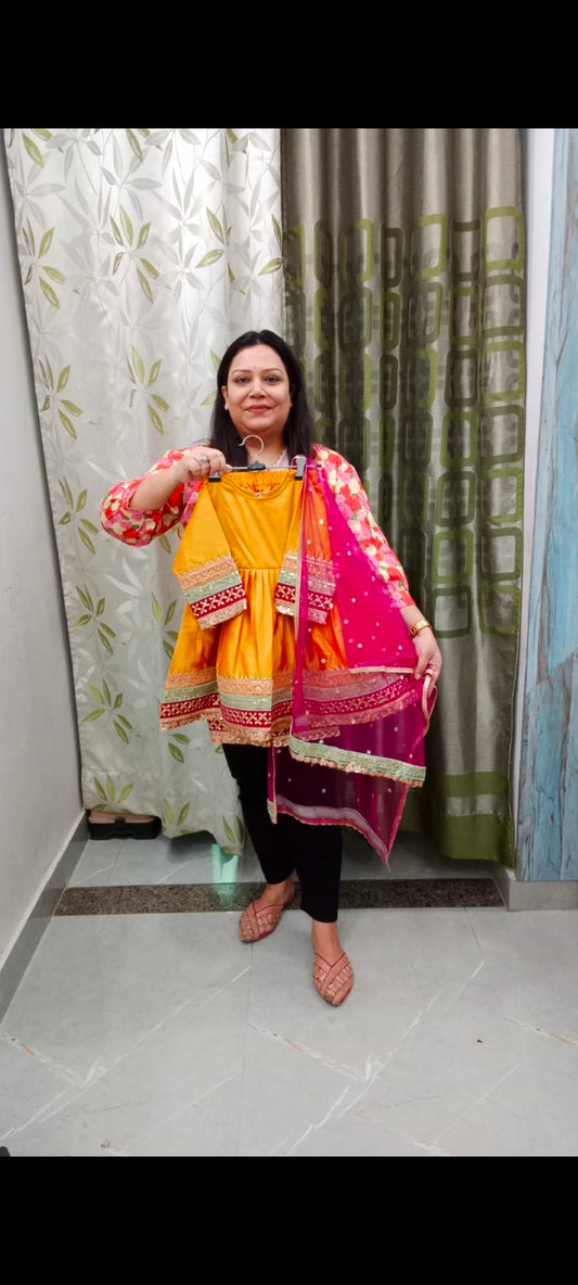 Luxury Banarsi Frock Suits - for Kids