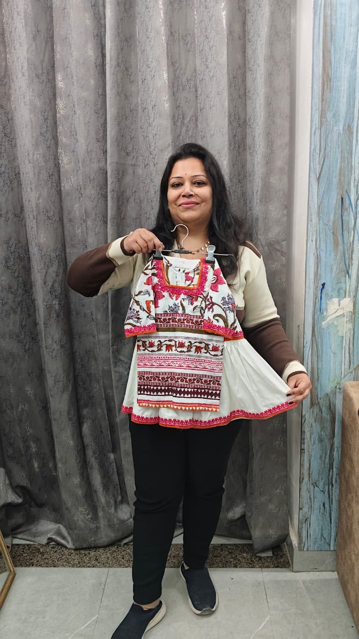 Printed Cotton Gharara Set