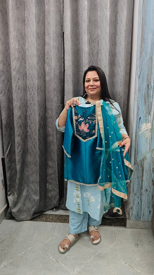 Summer Wedding Collection: Premium Banarasi Silk Handwork Set