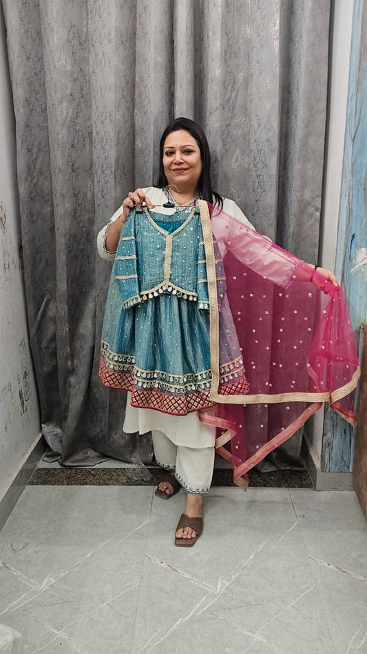 Luxury Crush Shimor Heavy Lehnga Set