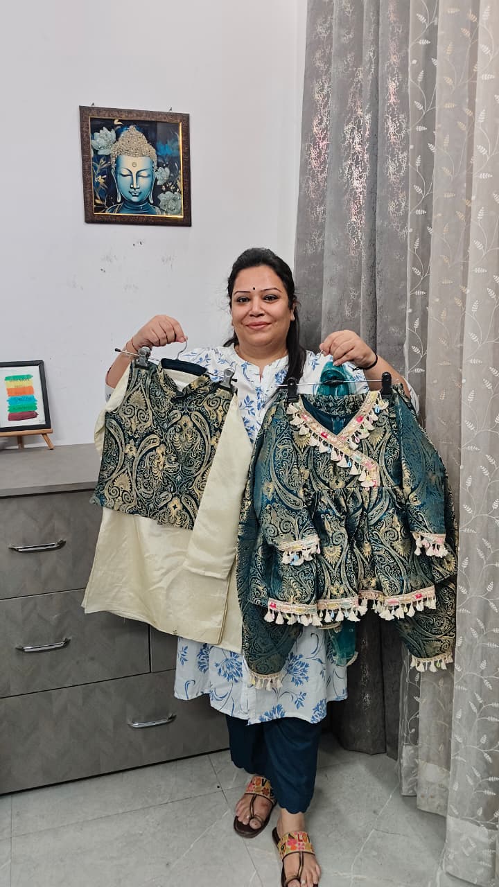 Luxe Jamawar Brother-sister Combo