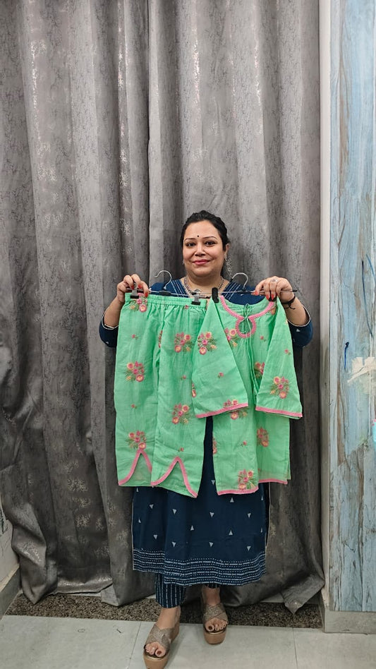 Premium Pakistani Mal Chanderi Co-ord Set