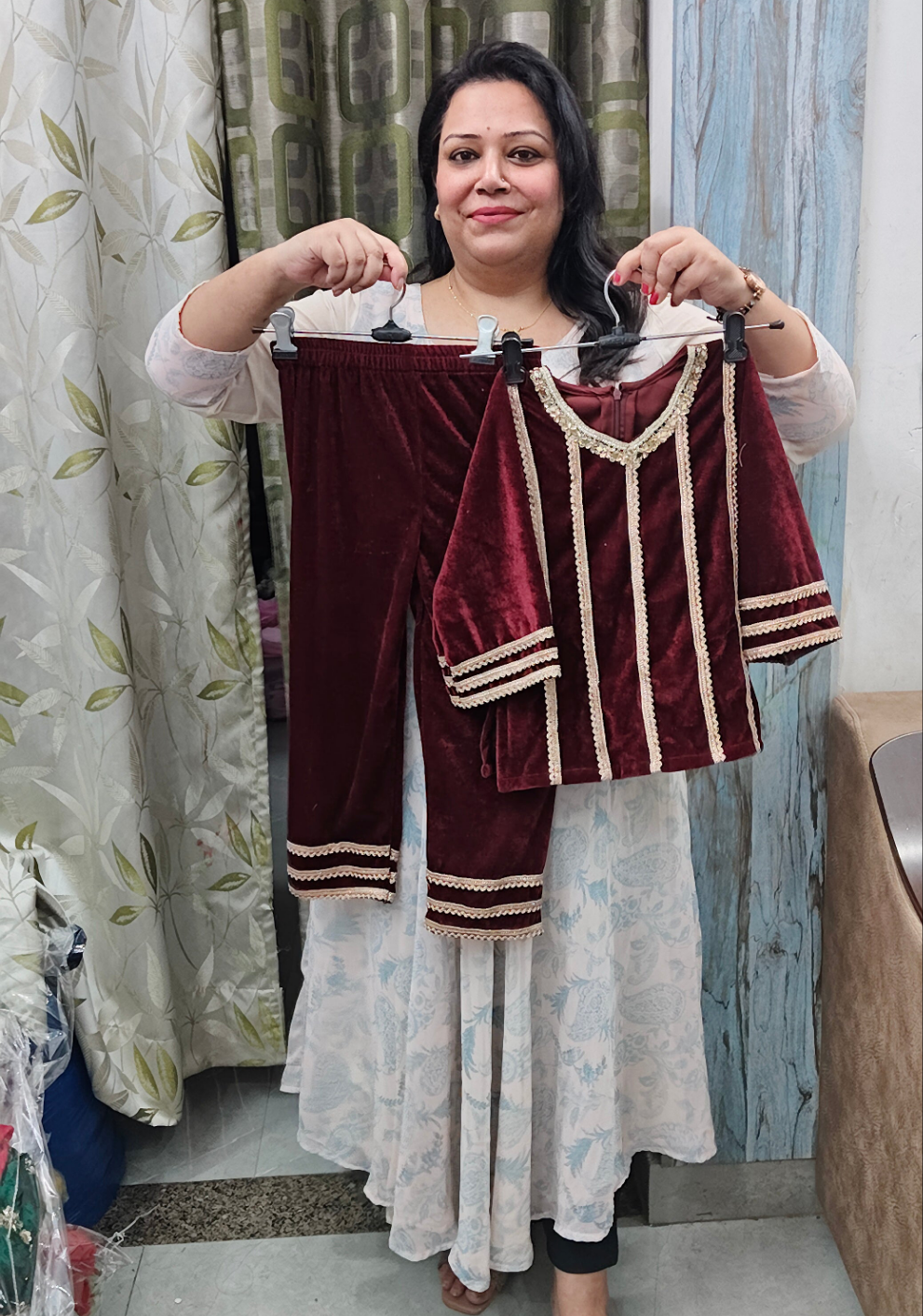Winter velvet cord sets