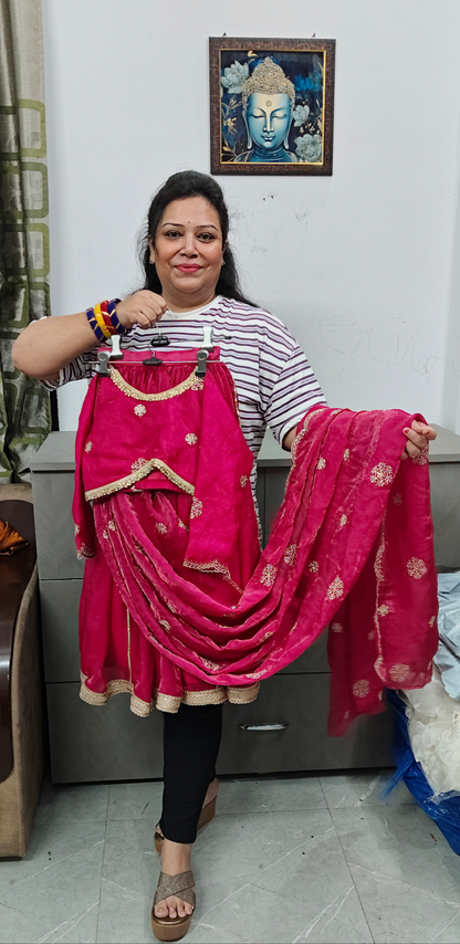 Premium draping lehnga saree