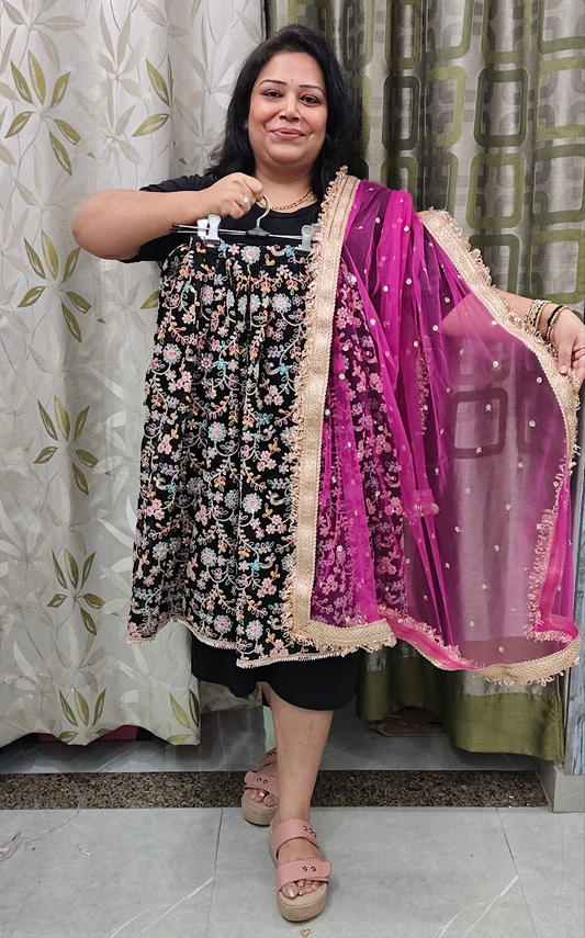 Heavy embroidered lehnga set