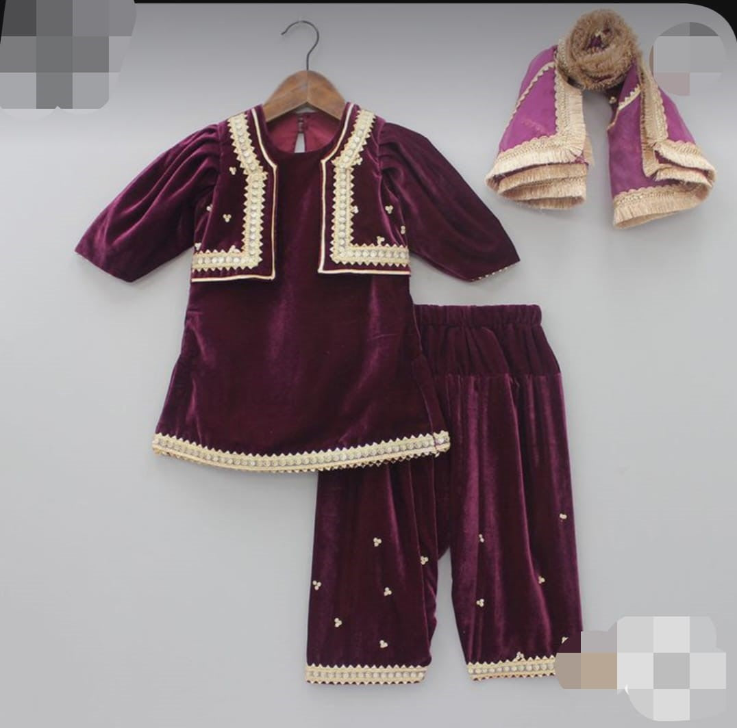 Velvet Jacket Suits - for Kids