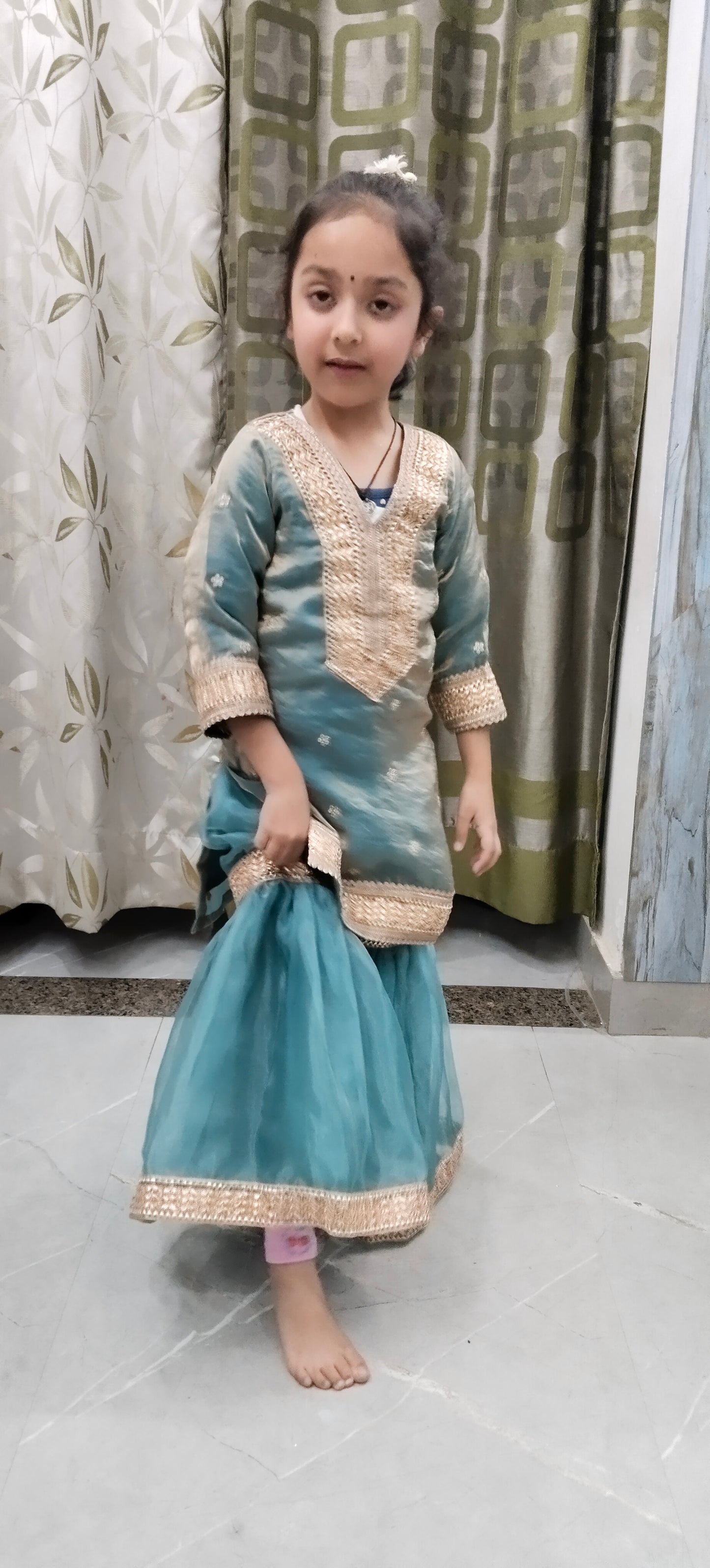 Pure satin silk garara sets