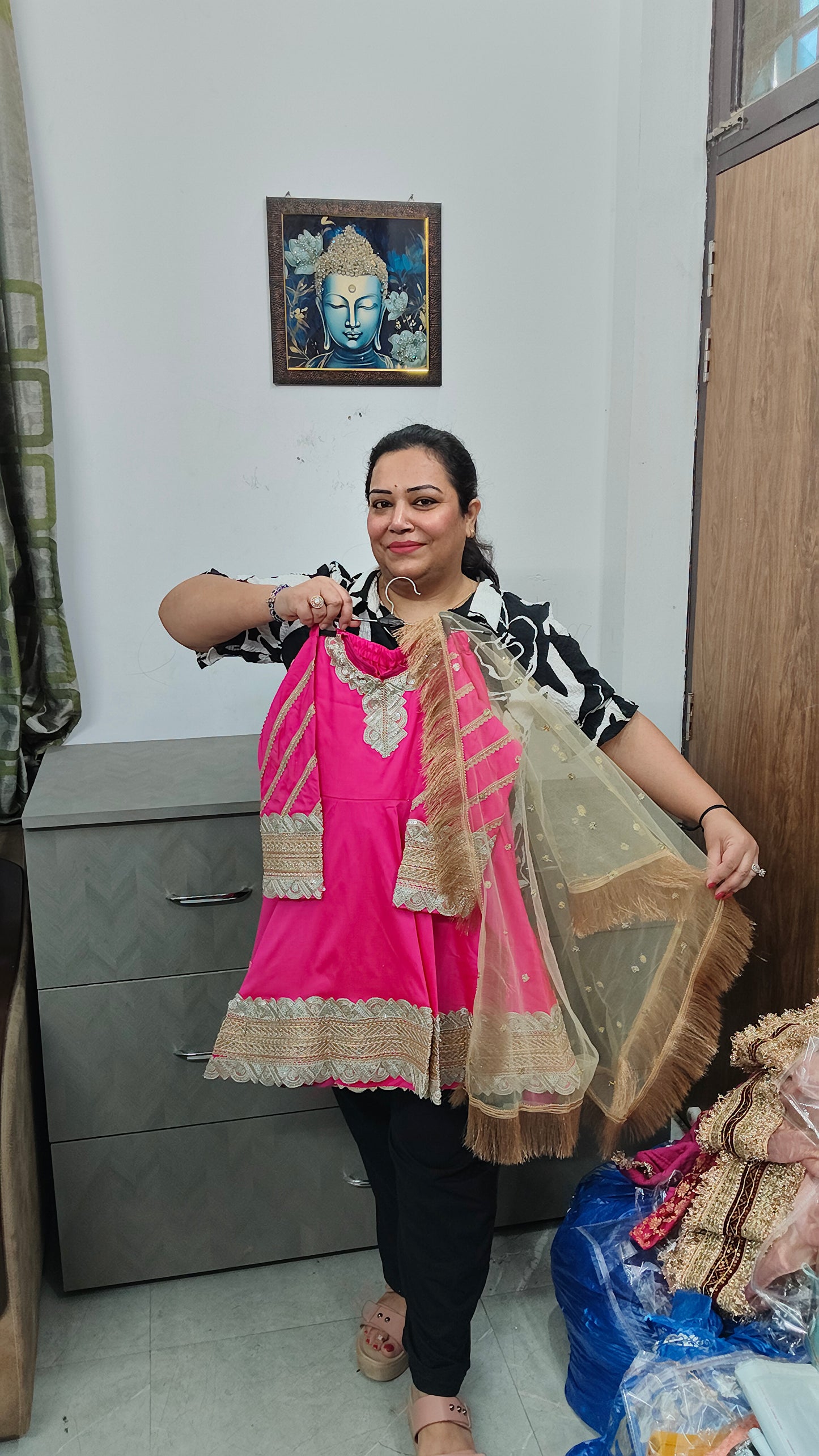 Luxury heavy short frock suits