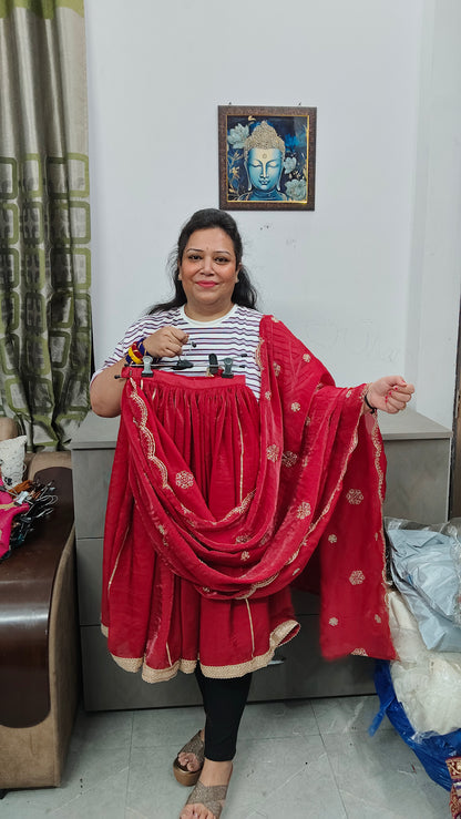 Premium draping lehnga saree