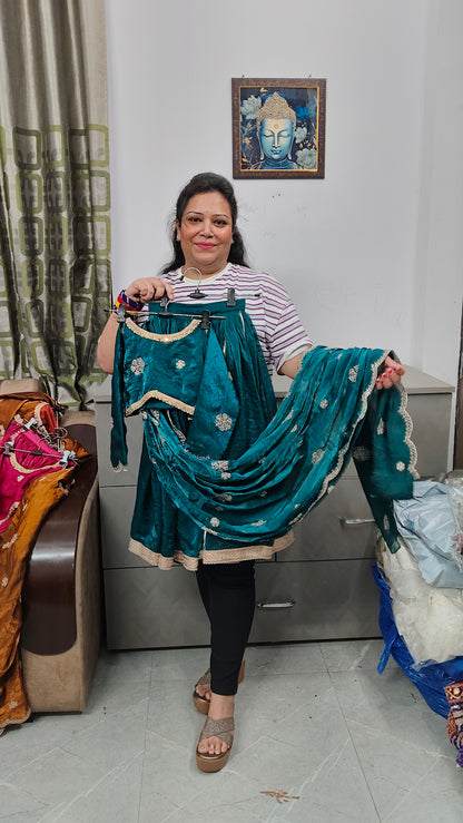 Premium draping lehnga saree