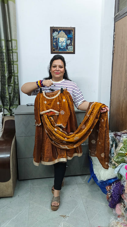 Premium draping lehnga saree