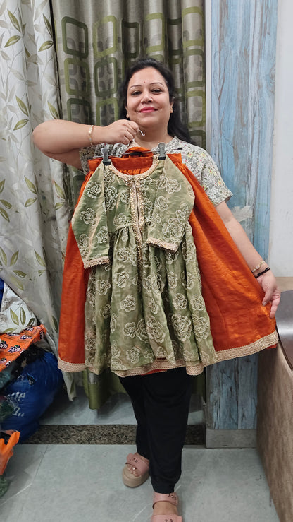 Rose petals indo western outfit