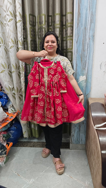 Rose petals indo western outfit