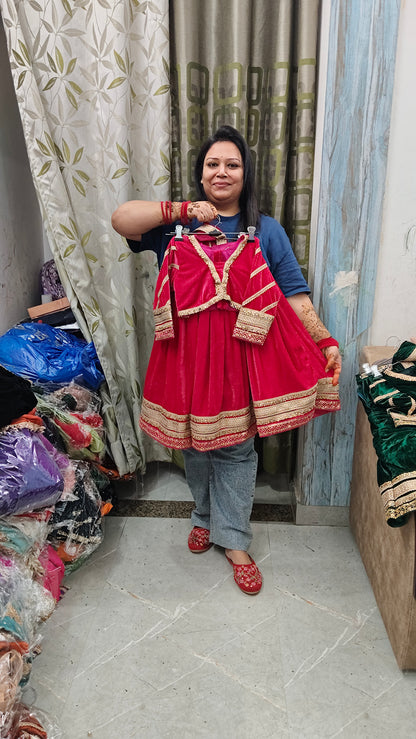 Premium velevt winter lehnga sets