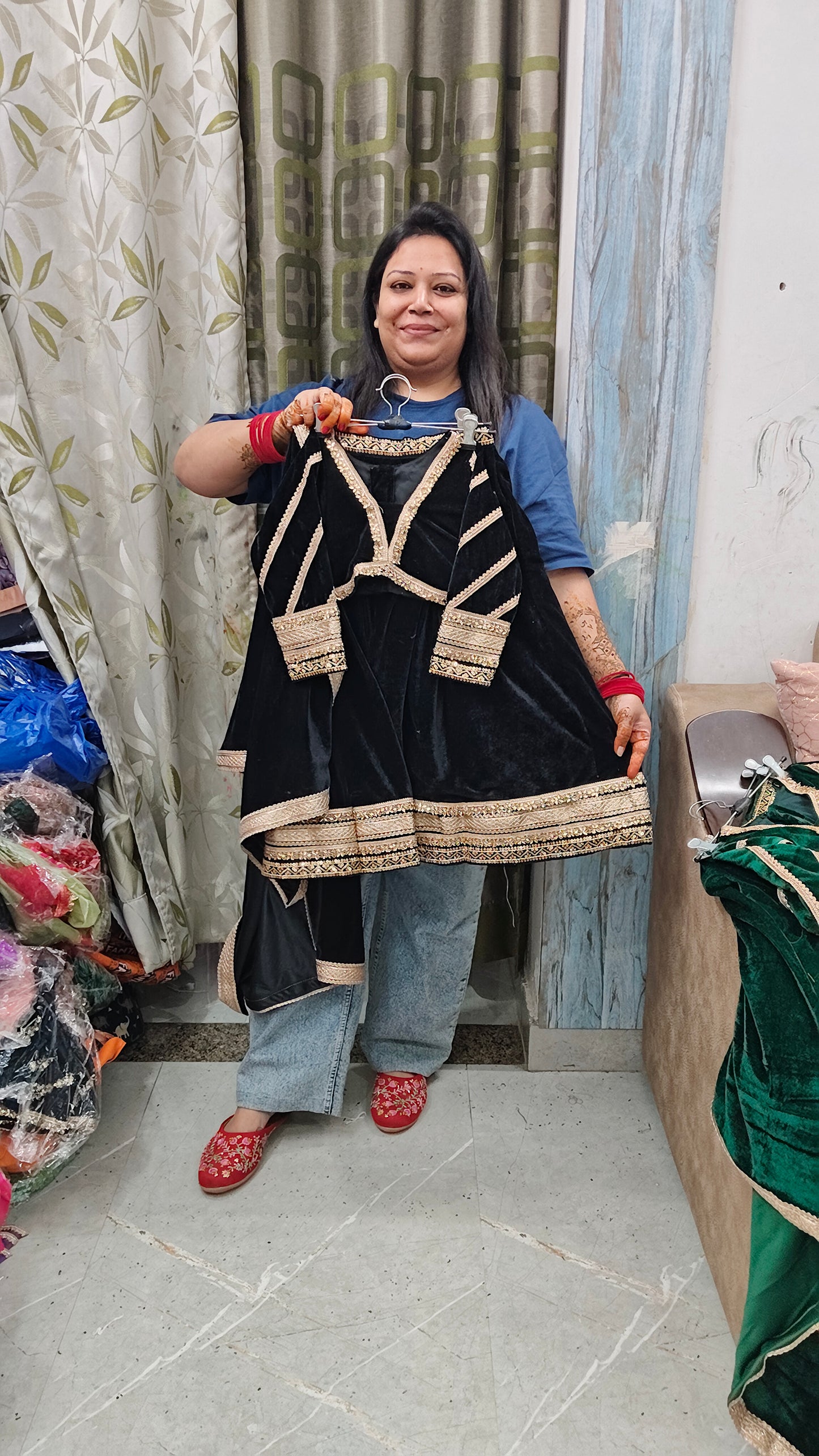 Premium velevt winter lehnga sets