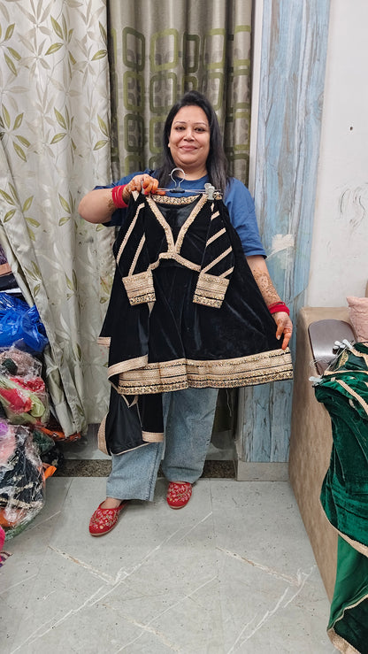 Premium velevt winter lehnga sets