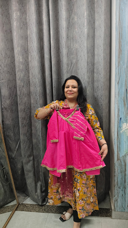 Premium Banarasi Silk Tulip Set