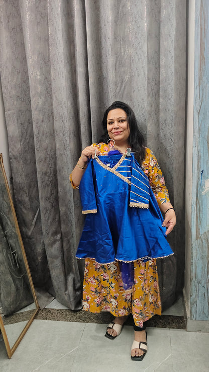 Premium Banarasi Silk Tulip Set