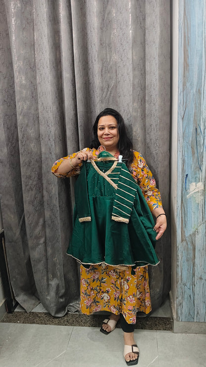 Premium Banarasi Silk Tulip Set