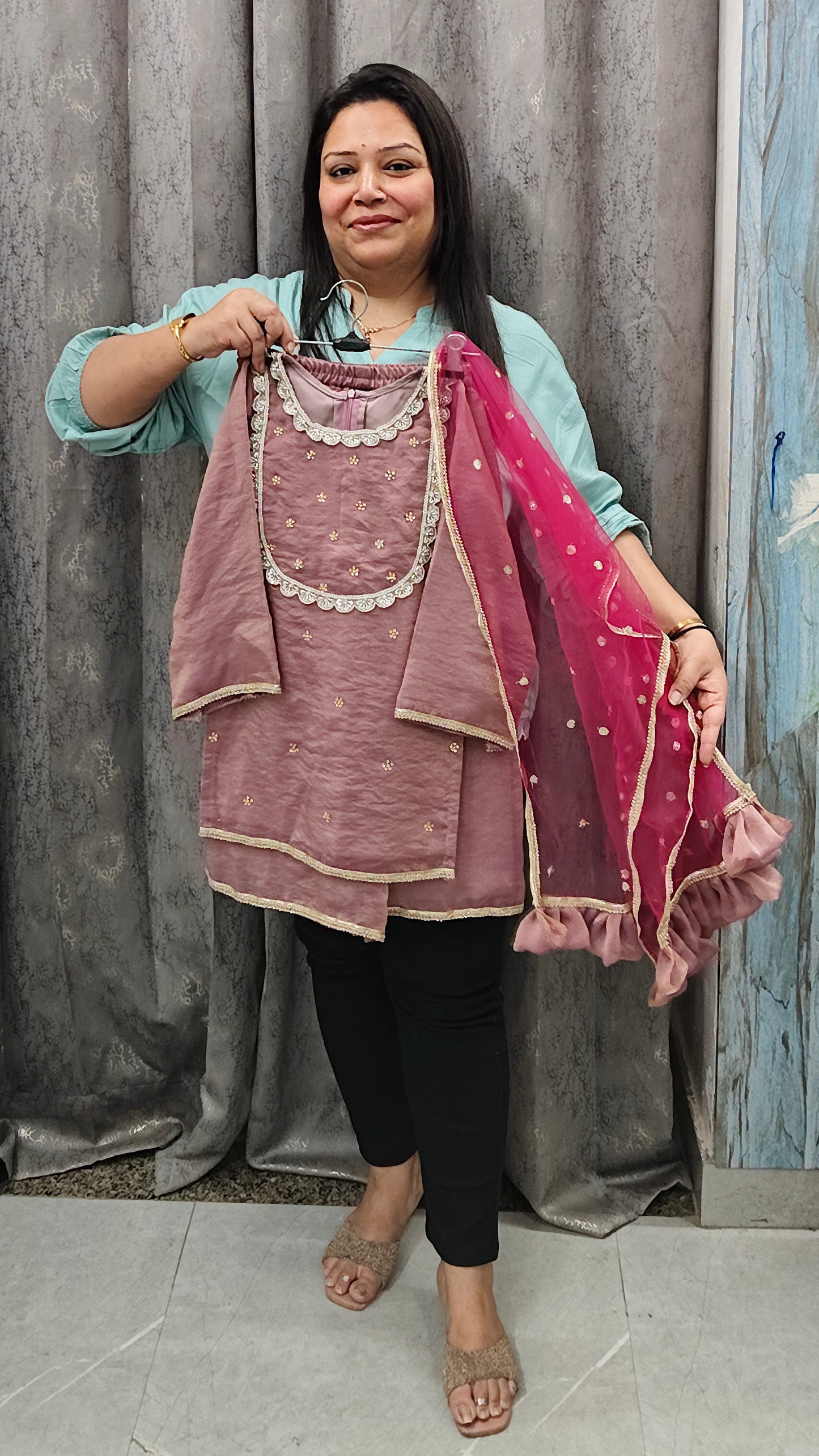 Handwork plazo sets