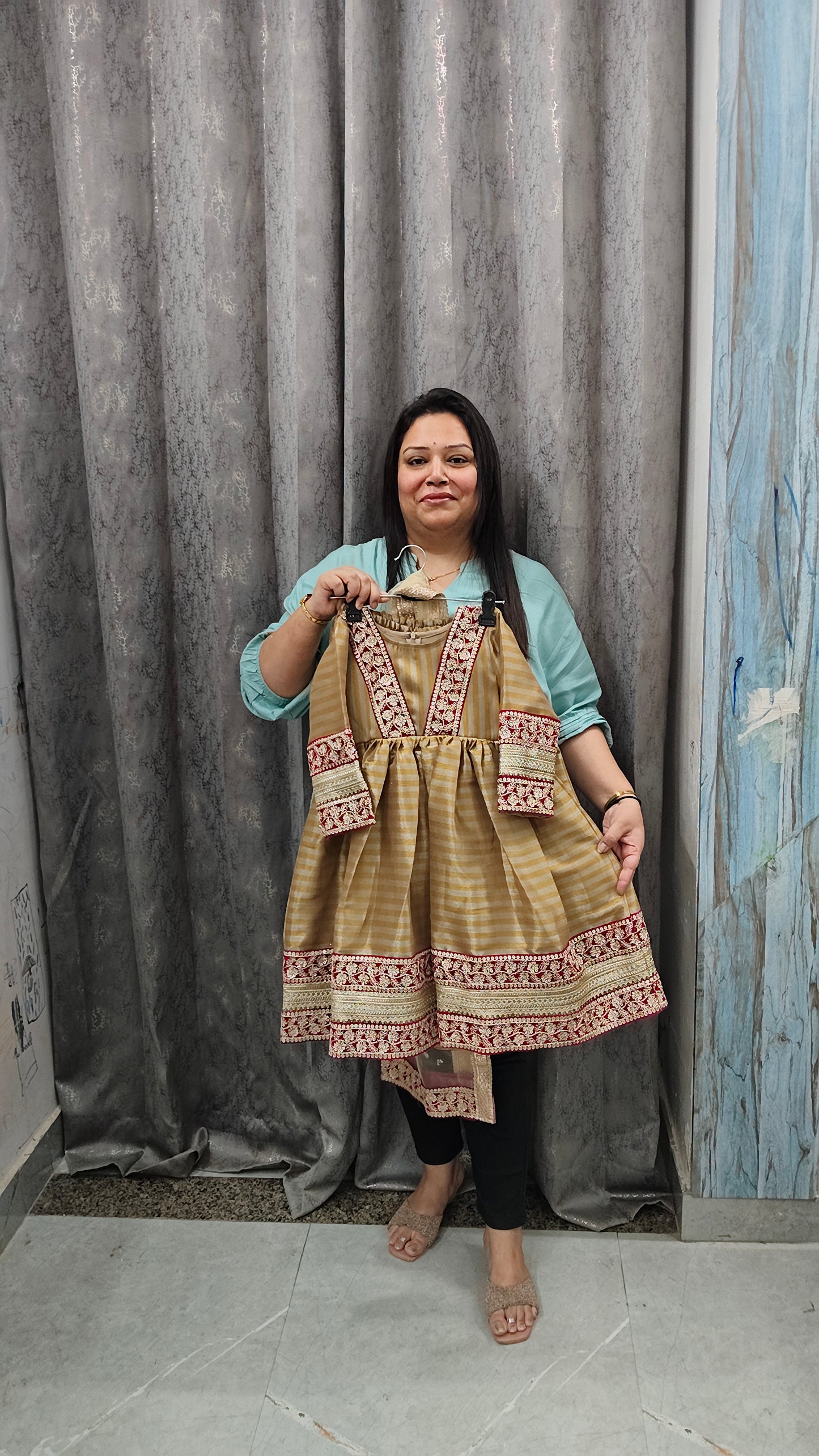 Luxury Cotton Silk Frock Suits