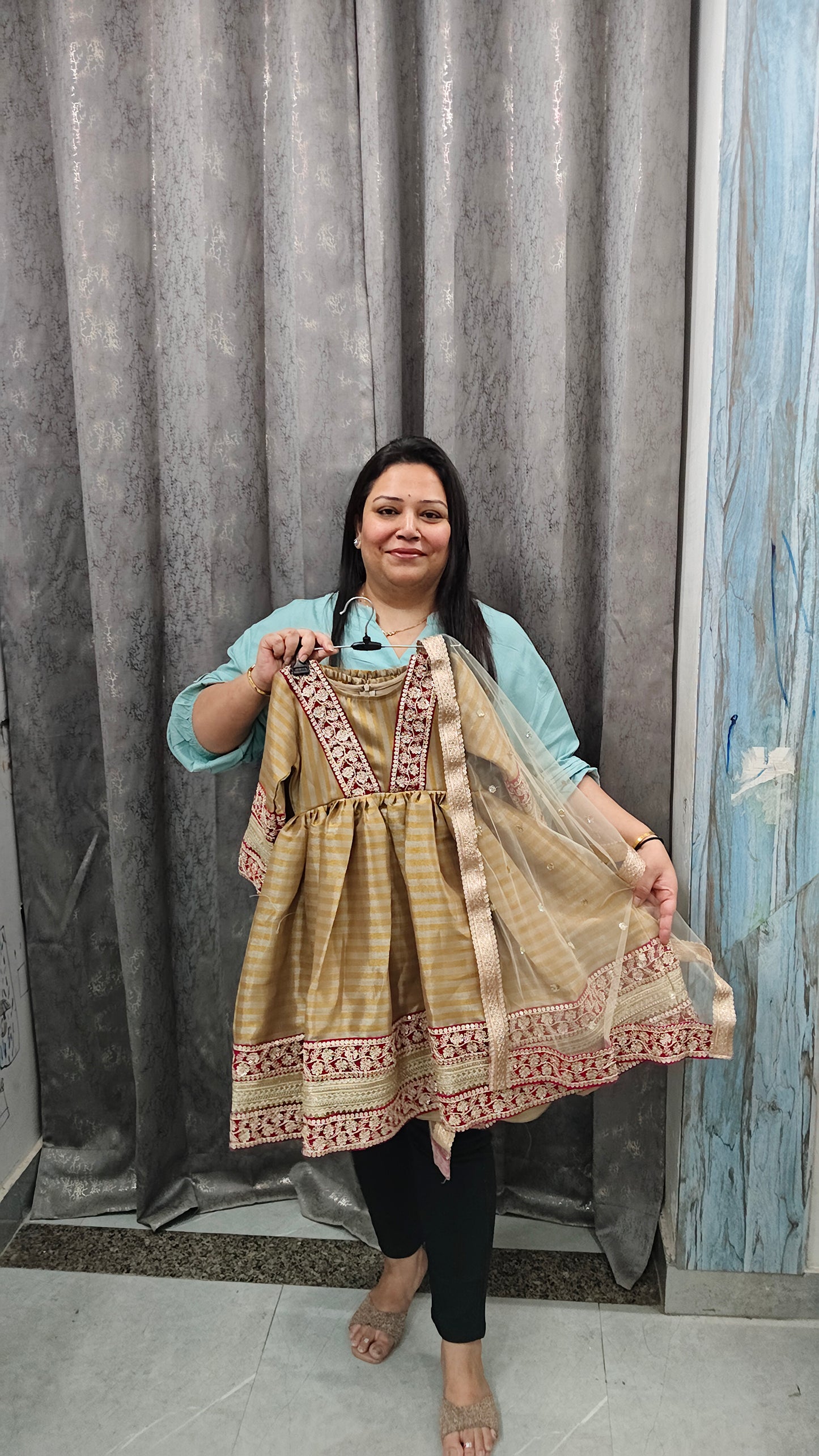 Luxury Cotton Silk Frock Suits