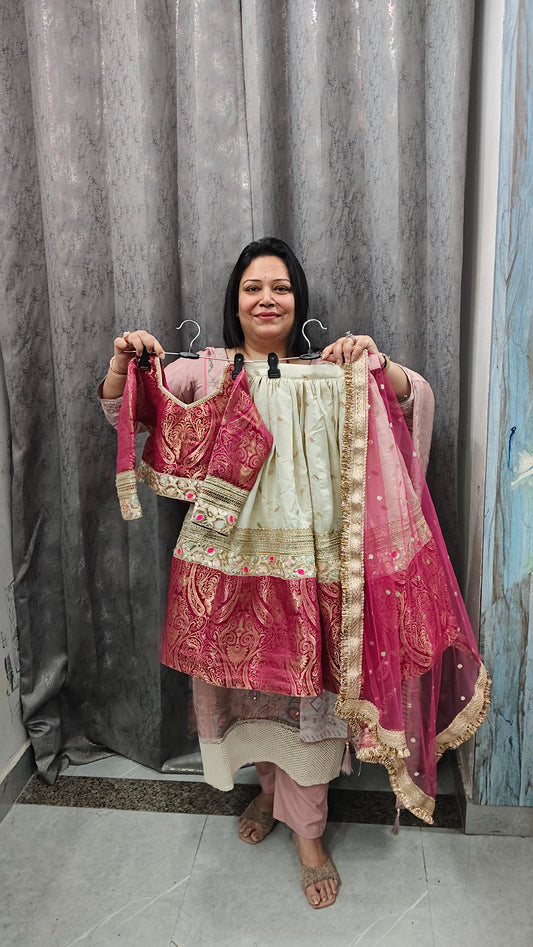 Pure jamawar lehnga