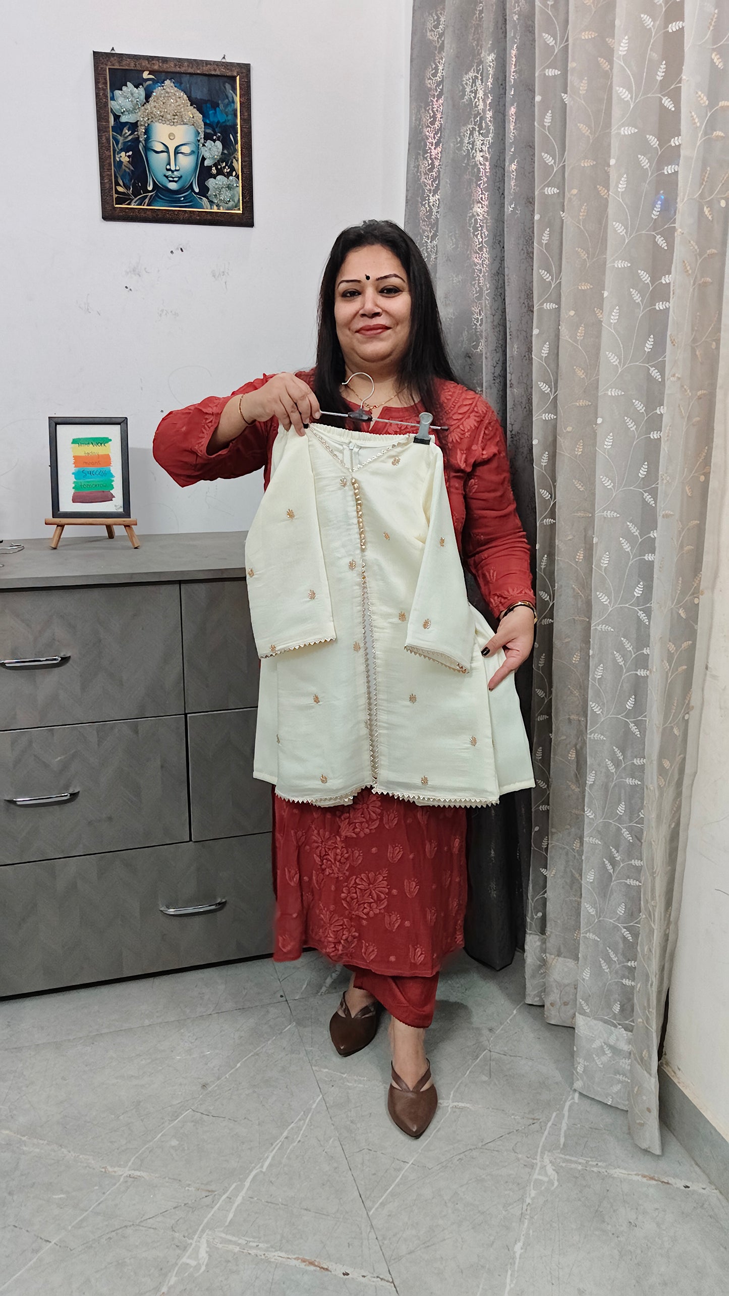 Luxury Mal cotton Indo Western 2 Pcs Set