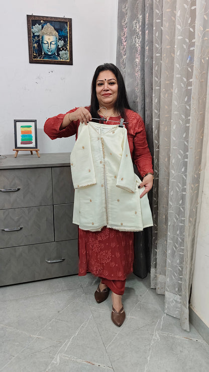 Luxury Mal cotton Indo Western 2 Pcs Set