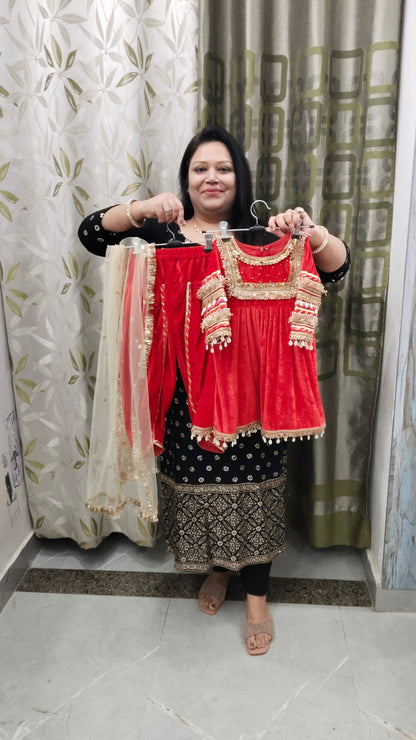 Premium Velvet Kaudi Dress