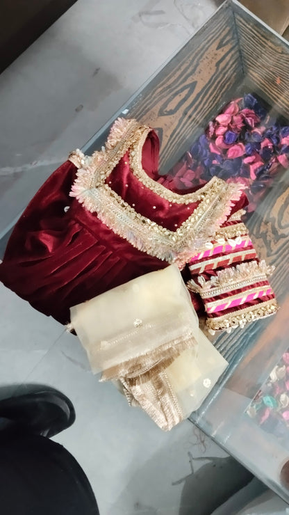 Premium Velvet Kaudi Dress