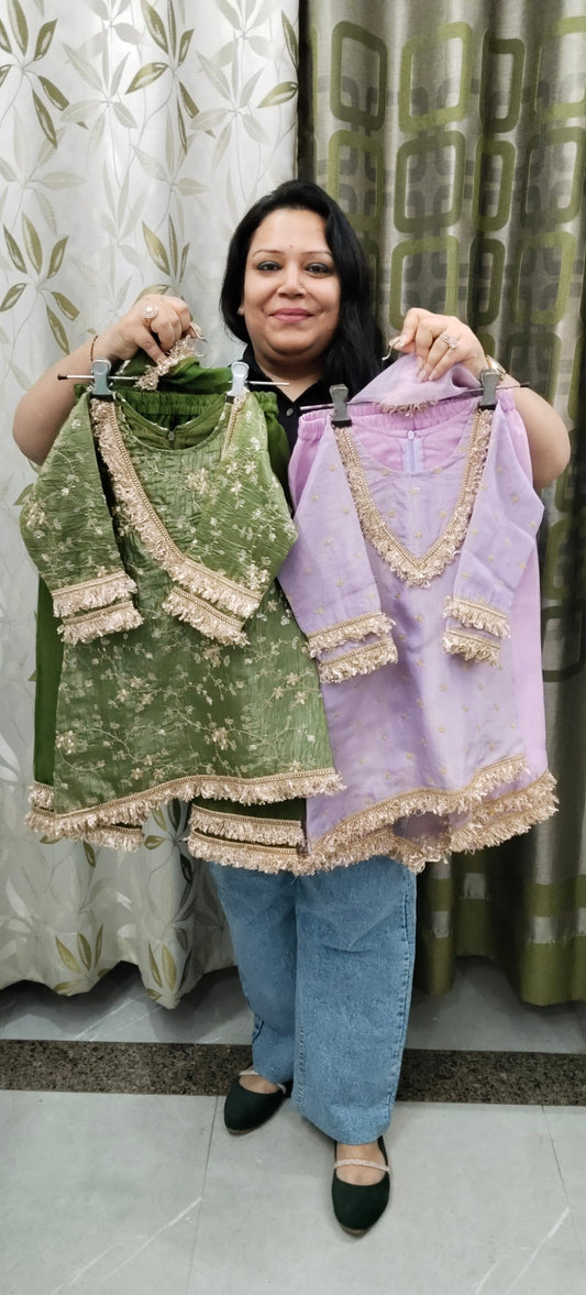 Pure crush silk handwork Suit