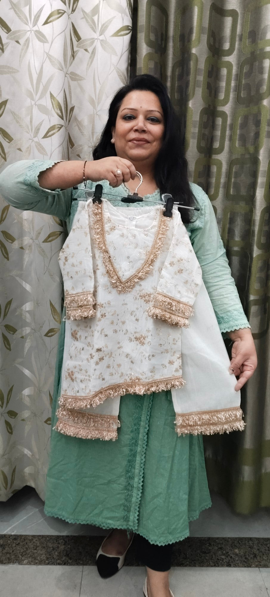 Pure crush silk handwork Suit