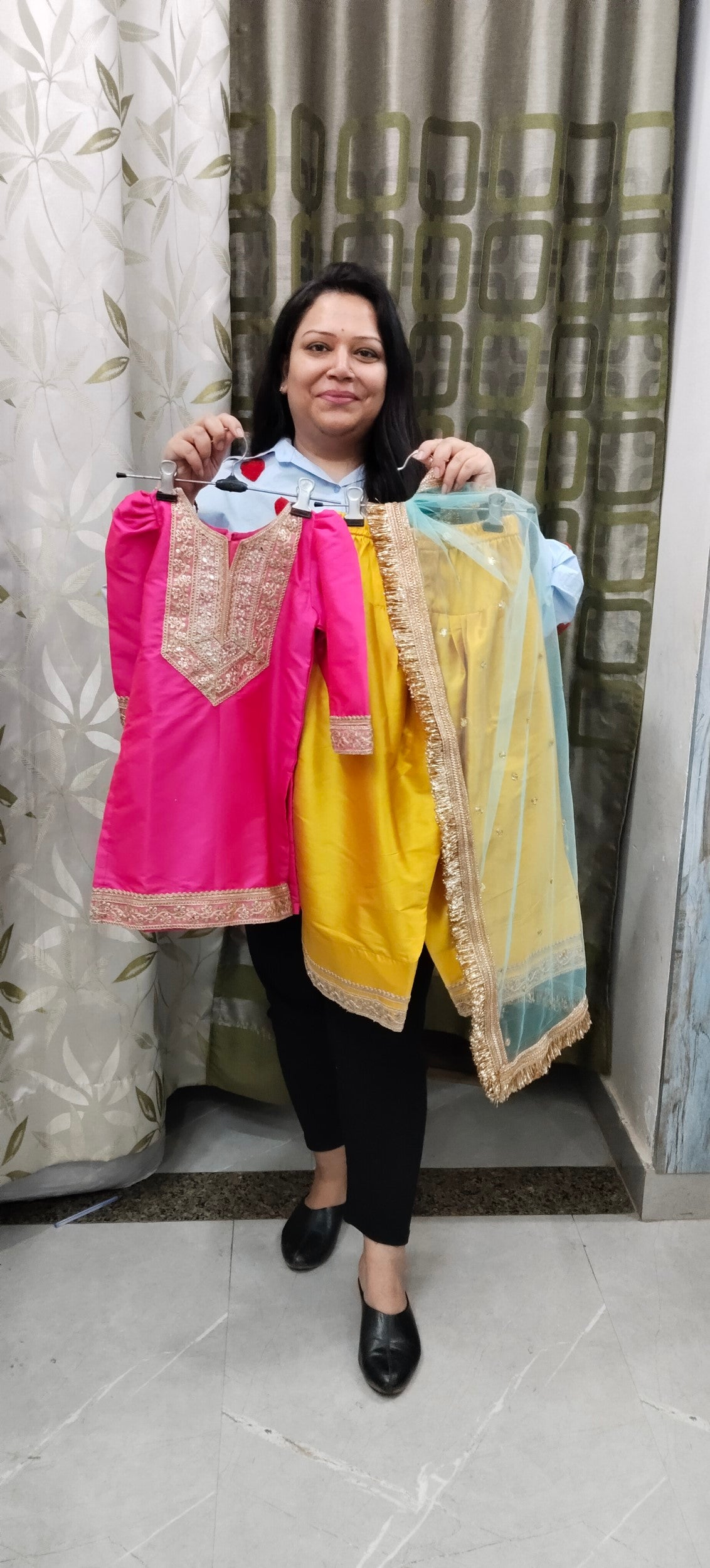 Luxe Banarasi Farshi Salwar Suit - for Kids