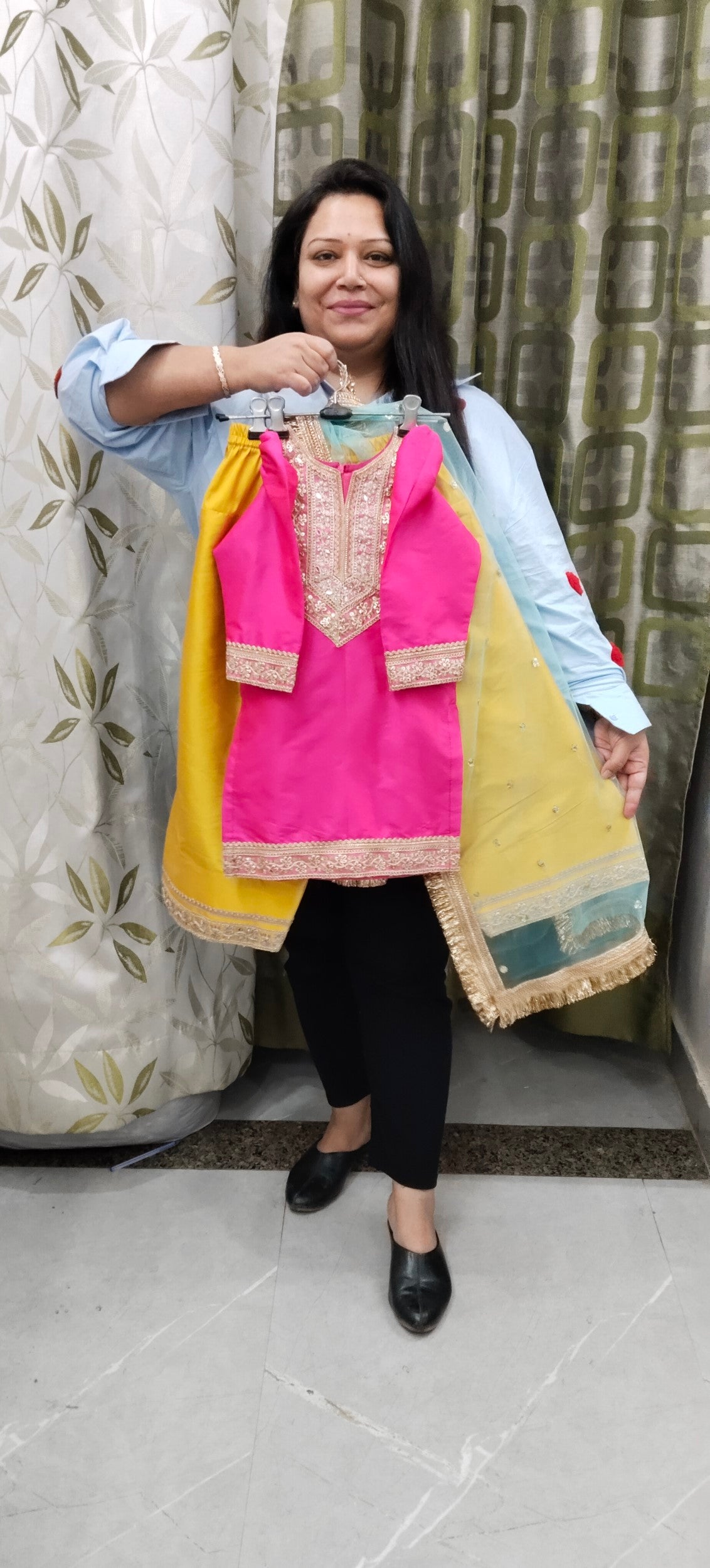 Luxe Banarasi Farshi Salwar Suit - for Kids