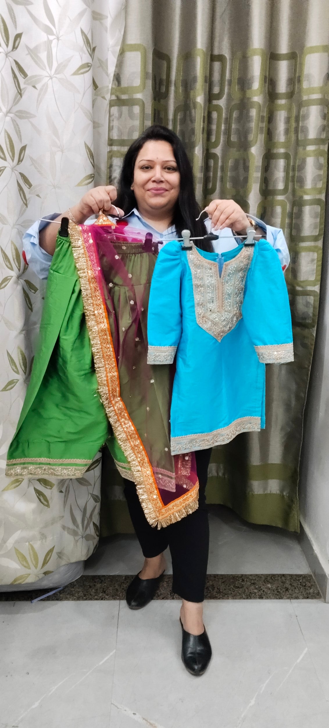 Luxe Banarasi Farshi Salwar Suit - for Kids