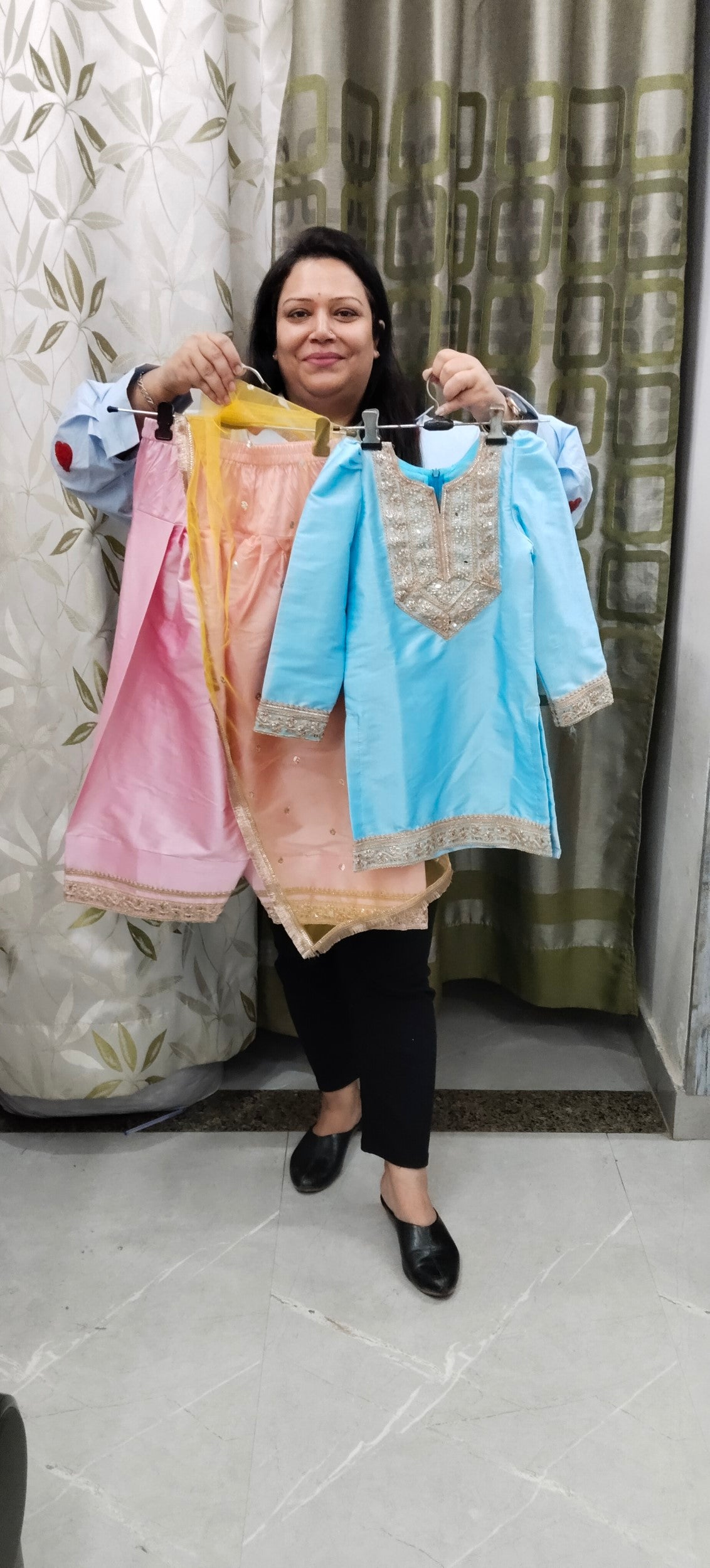 Luxe Banarasi Farshi Salwar Suit - for Kids