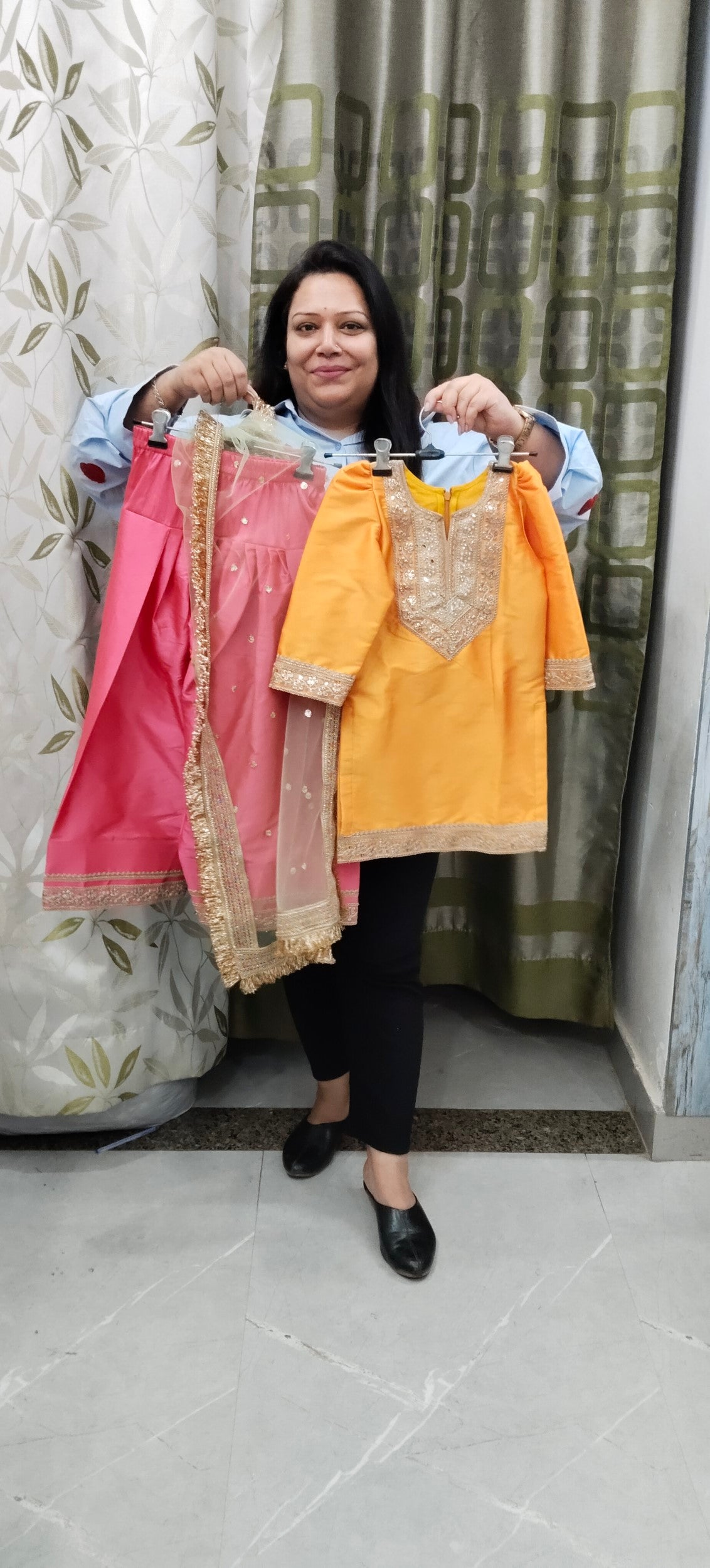 Luxe Banarasi Farshi Salwar Suit - for Kids