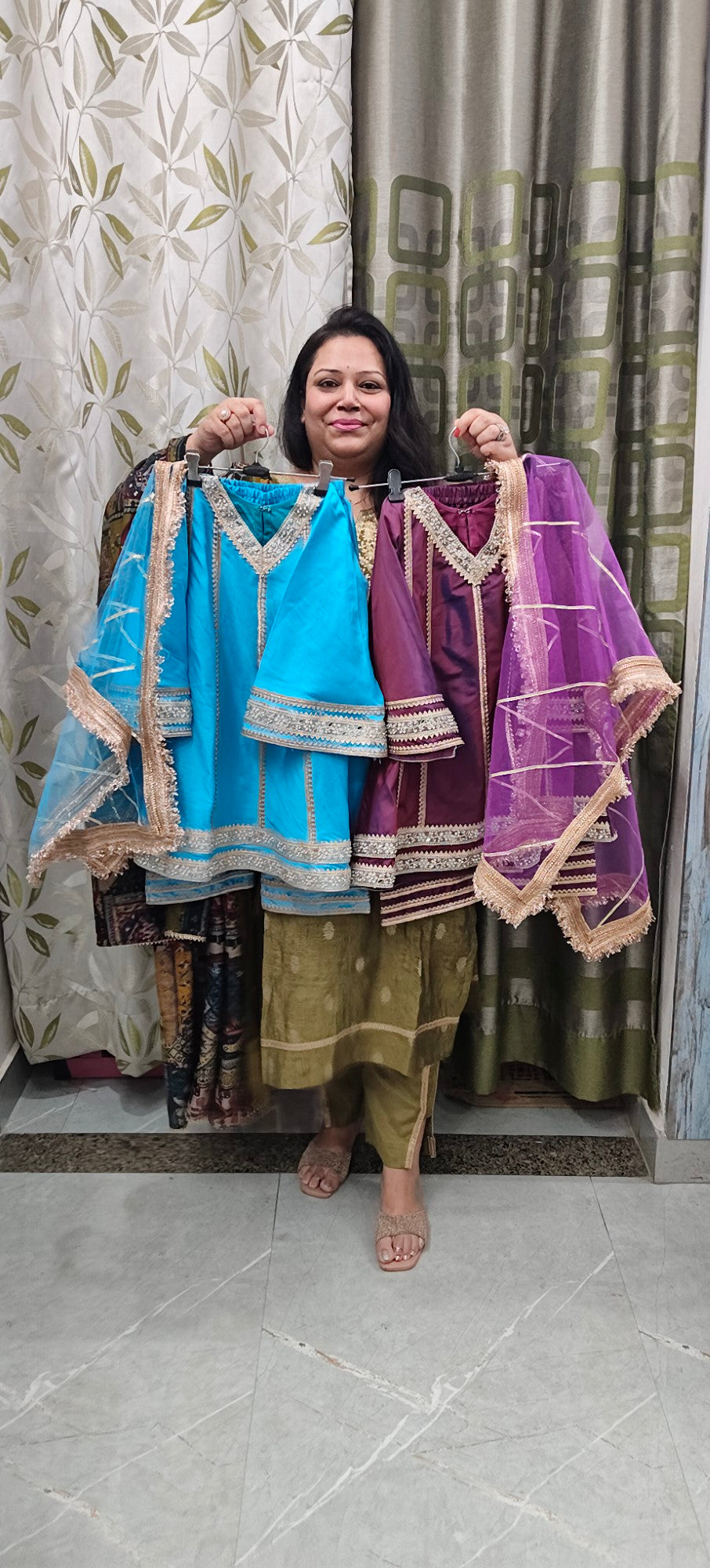 Luxe Banarasi Frock Suits - for Kids