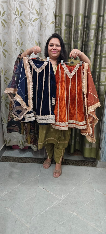 Luxe Banarasi Frock Suits - for Kids