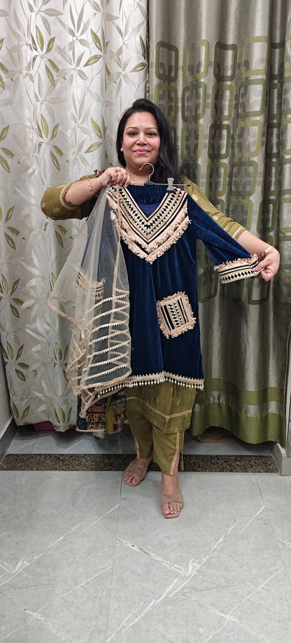 Velvet Aline Suit - for Kids