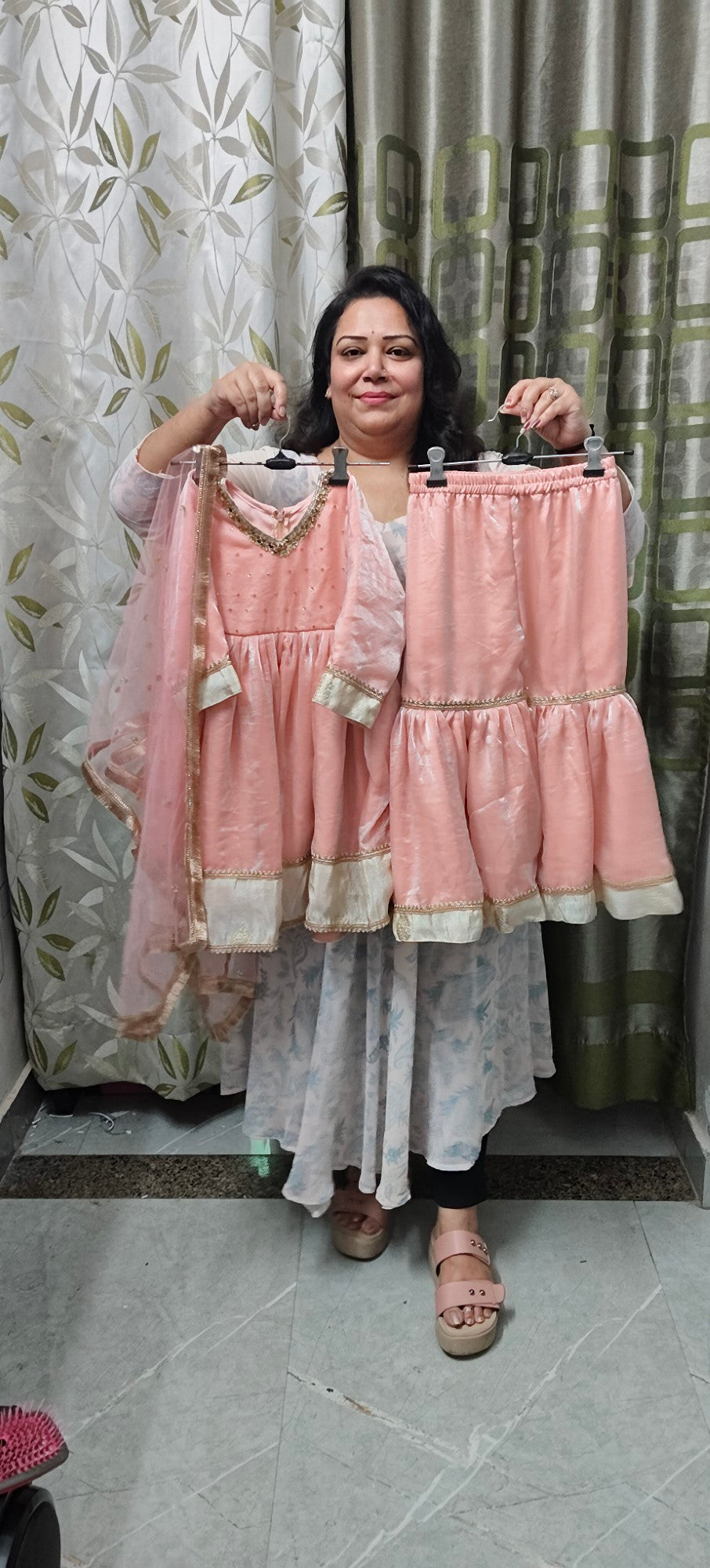 Pure Satin Summer Garara Set