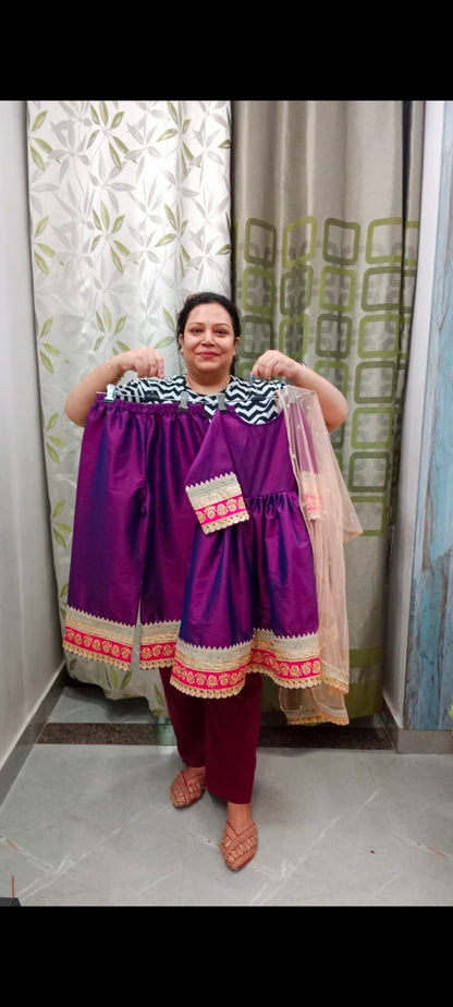 Luxury Banarsi Frock Suits - for Kids